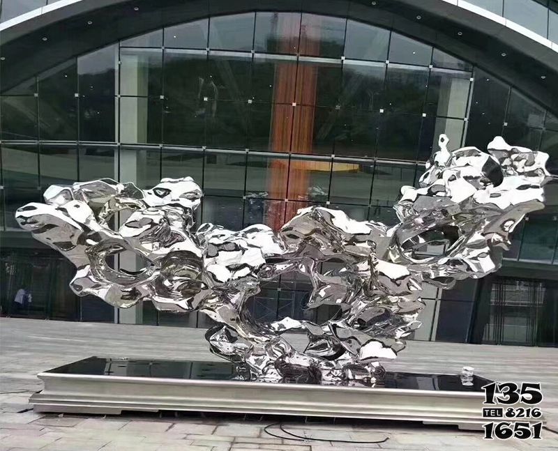 假山雕塑-商業街擺放 亮面不銹鋼藝術水景抽象亮面金屬假山雕塑 假山雕塑-商業街擺放 亮面不銹鋼藝術水景抽象亮面金屬假山雕塑