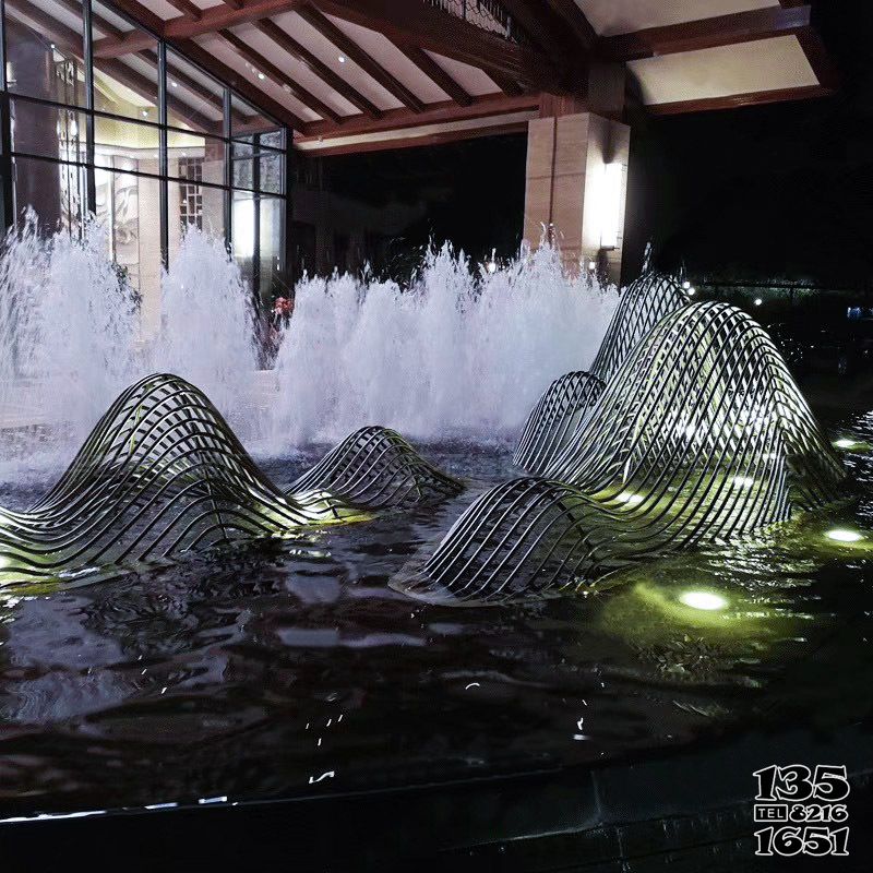 假山雕塑-飯店不銹鋼鐵藝水景鏤空假山雕塑 假山雕塑-飯店不銹鋼鐵藝水景鏤空假山雕塑高清圖片
